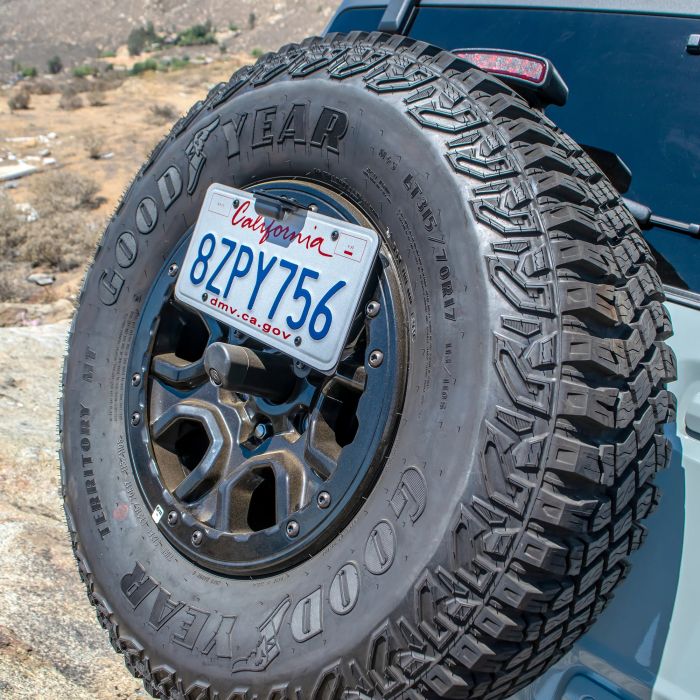Turn Offroad RB1-LP1 Tire Carrier License Plate Relocation Bracket for 21-26 Ford Bronco