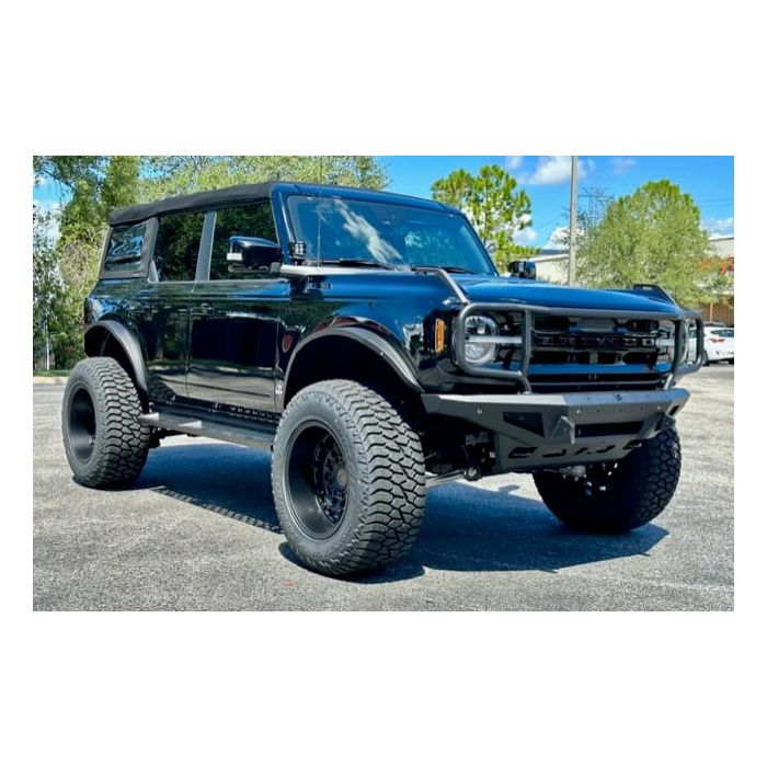 Turn Offroad FD2-M1 Steel Fender Flares with Marker Lights for 21-26 Ford Bronco