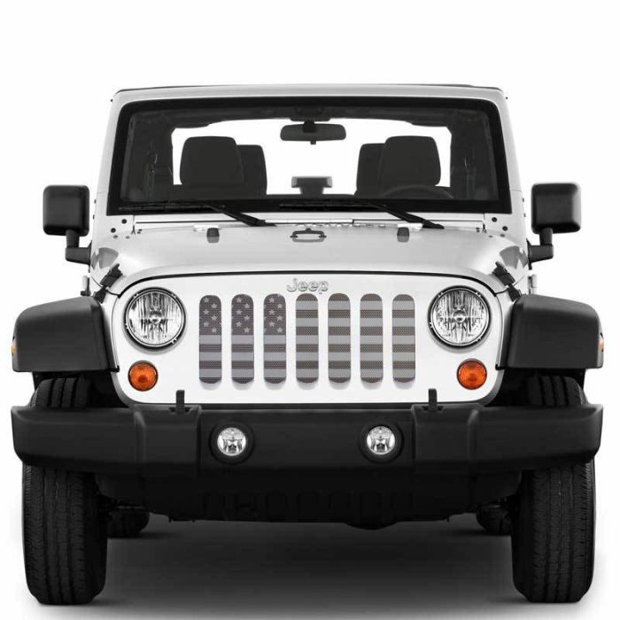 Under The Sun Inserts  American Flag Series Grille Insert for 07-18 Jeep Wrangler JK
