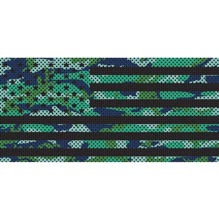 UTS JK BLUE GREEN CAMO STAR STRIPE INS