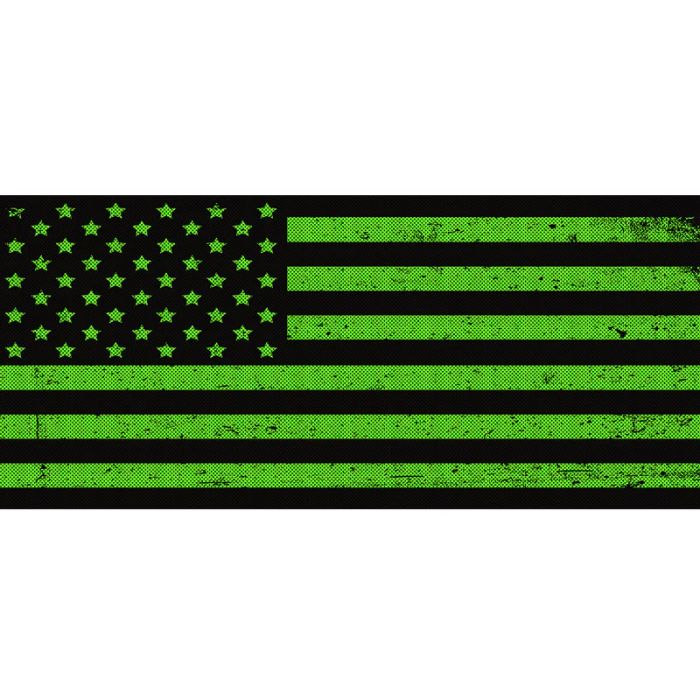 UTS JK DISTRESSED BLK/GREEN GRILLE INST