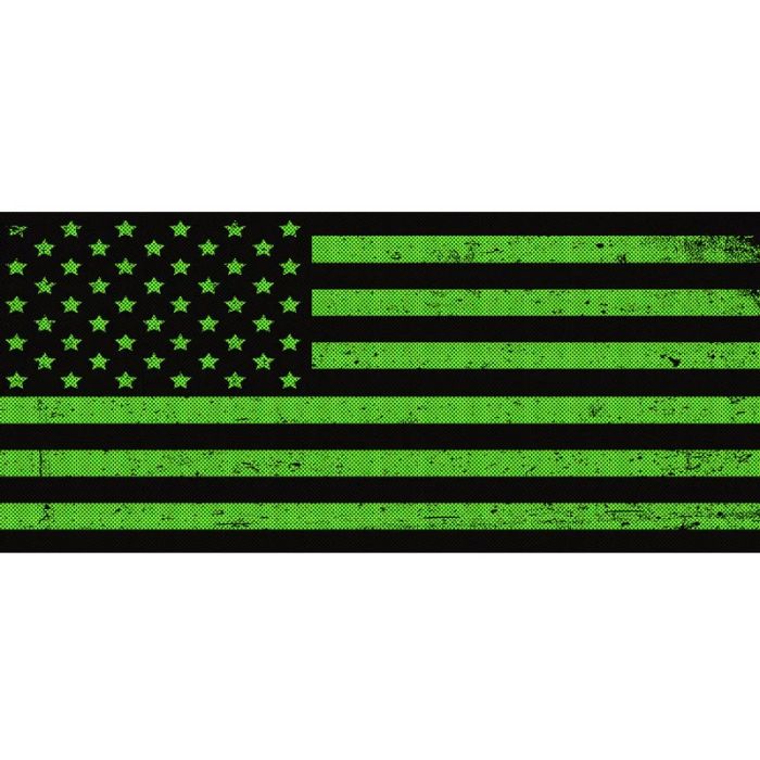 UTS JK DISTRESSED BLK/GREEN GRILLE INST