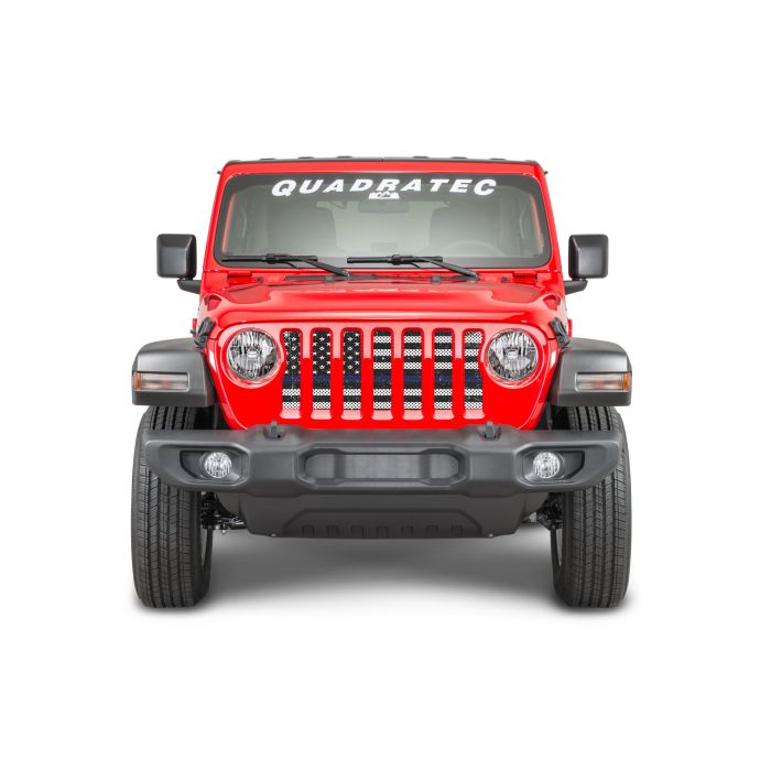 UTS JL BLK WHT BLUE LINE GRILL INSERTS