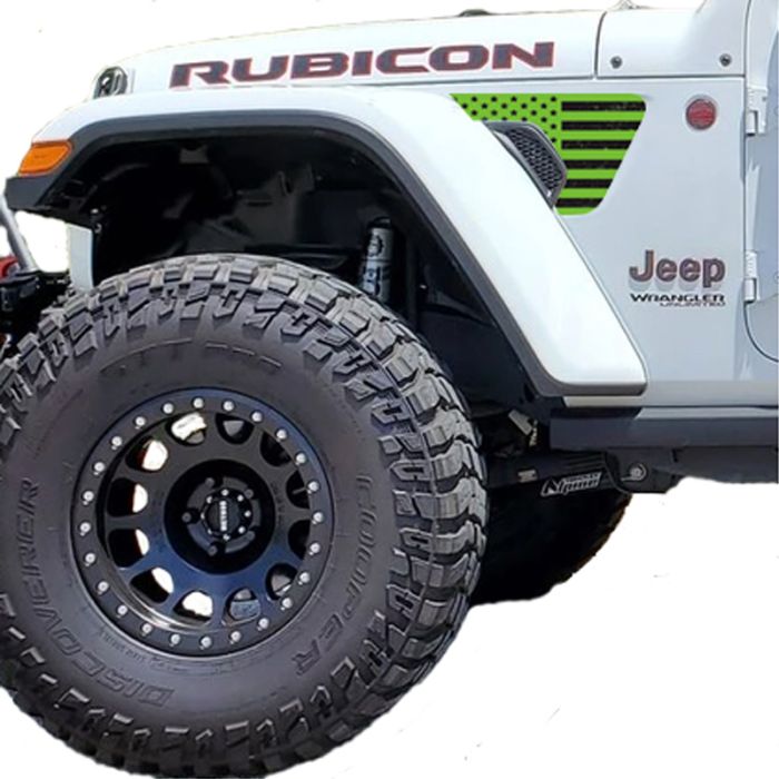 UTS VENT DECALS DIST LIME GREEN JL JT