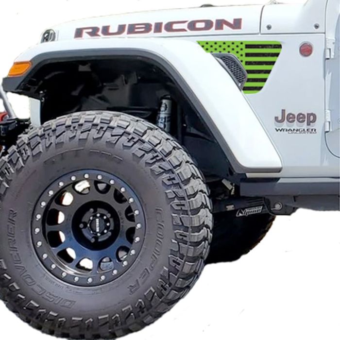 UTS VENT DECALS DIST LIME GREEN JL JT