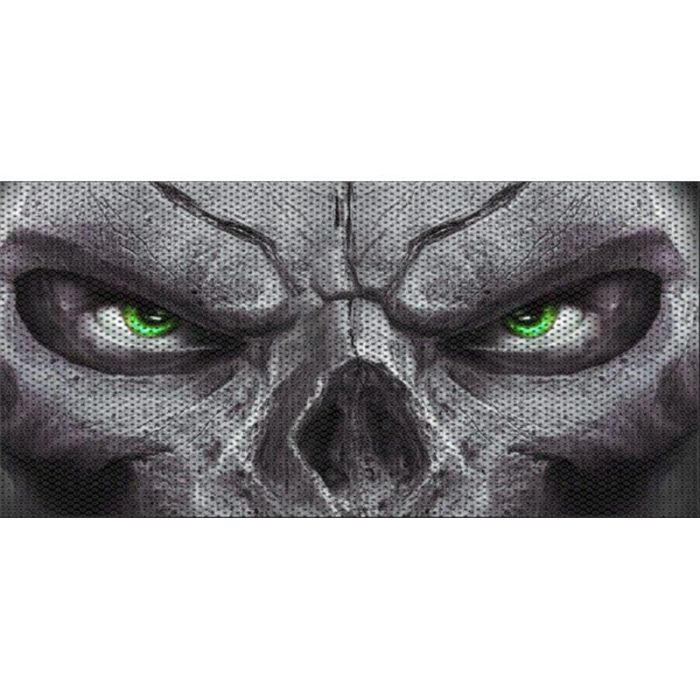 UTS JL SKULL GREEN EYE GRILL INSERT