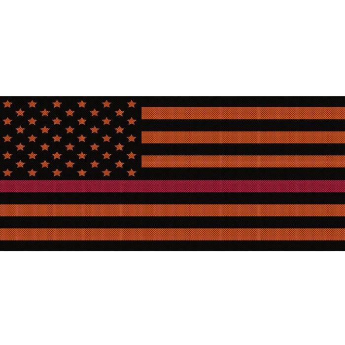 UTS JK BLK/ORANGE RED LINE GRILLE INSRT
