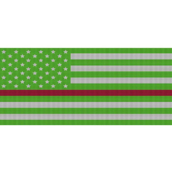 UTS JK WHITE/GREEN RED LINE GRILLE INSRT