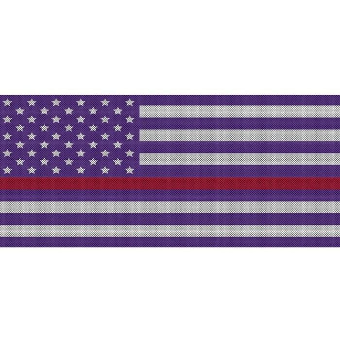 UTS JK WHITE/PURP RED LINE GRILLE INSRT