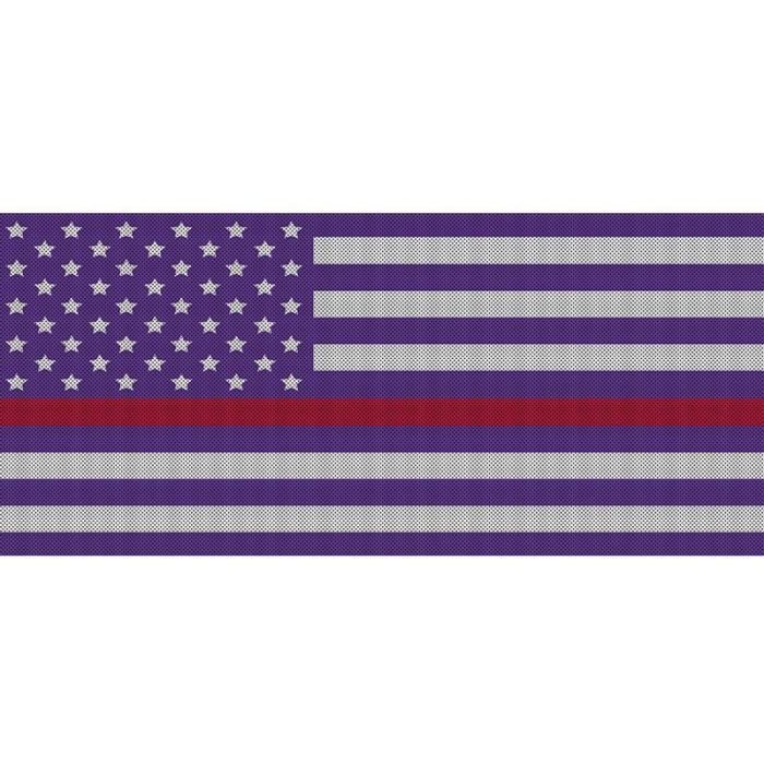 UTS JK WHITE/PURP RED LINE GRILLE INSRT