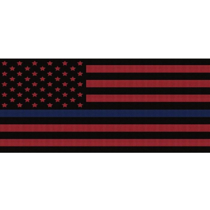 UTS JK BLK/RED BLU LINE GRILLE INSERT