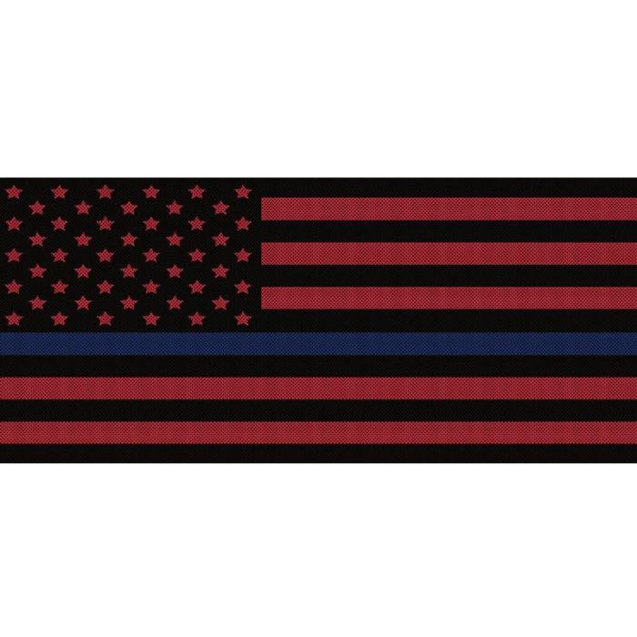UTS JK BLK/RED BLU LINE GRILLE INSERT