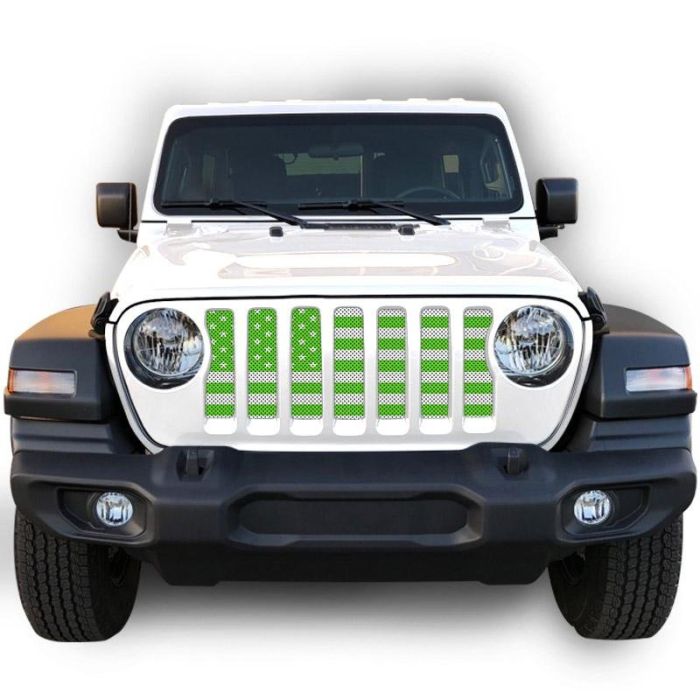 UTS JL WHITE/GREEN GRILLE INSERT