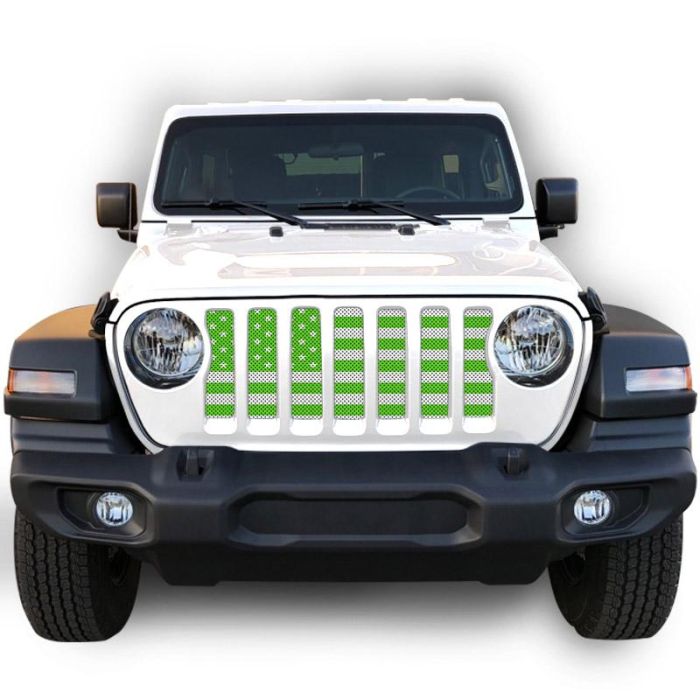 UTS JL WHITE/GREEN GRILLE INSERT