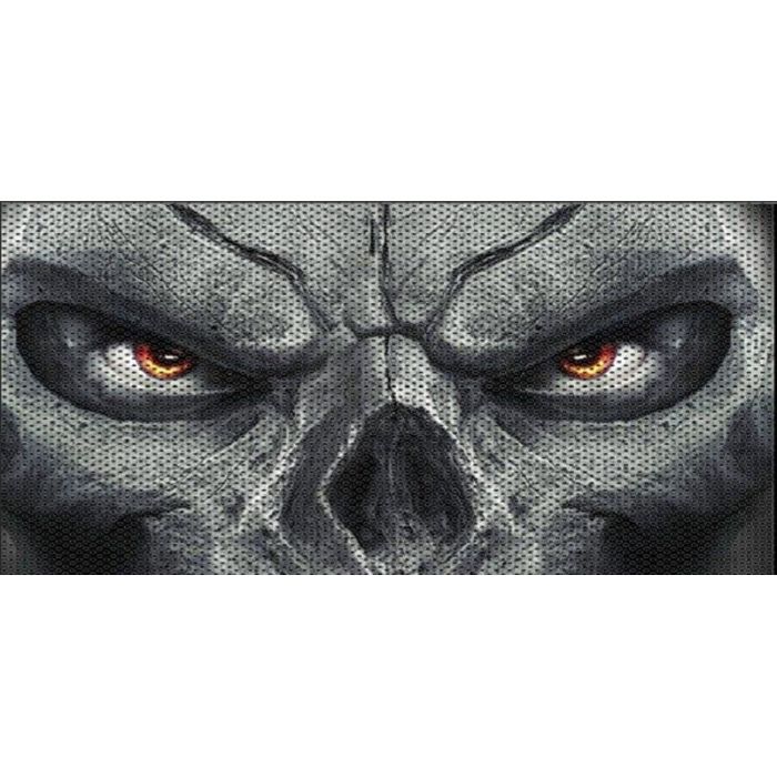 UTS JL SKULL ORANGE EYE GRILL INSERT WITH TRAIL CAMERA