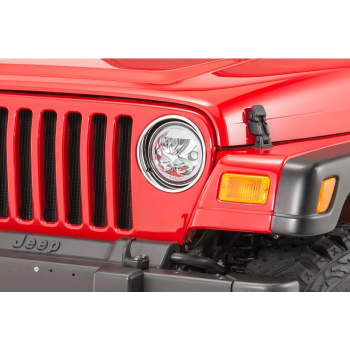 Vision X  Vortex Round 7" LED Headlamp Kit with Halo Ring for 76-86 Jeep CJ and 97-06 Wrangler TJ