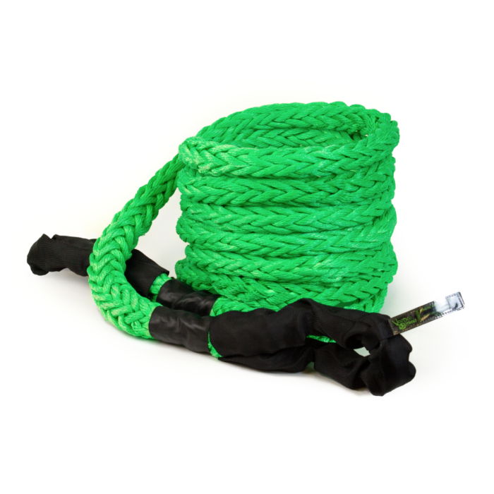 2.0 Santeria Series 1-1/4 inch x 30 ft Kinetic Recovery Rope with Rope Bag for Truck and Jeep Green