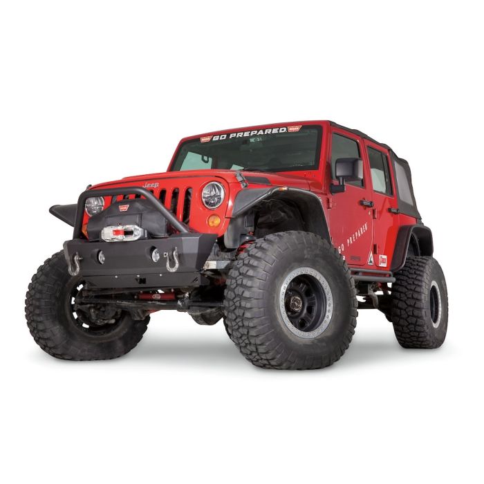 WARN  Front Stubby Crawler Bumper for 07-21 Jeep Wrangler JL, JK & Gladiator JT