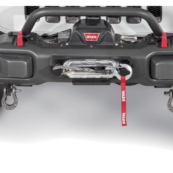 WARN  Hook Stay for 18-20 Jeep Wrangler JL with Factory Rubicon Steel Front Bumper