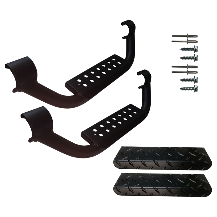 Warrior Products   3" Drop Step with Black Diamond Plate Step Pad  
