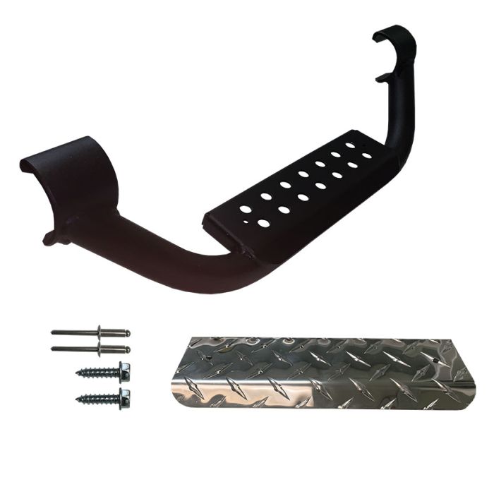 WRR 3IN DROP STEPS FOR 2IN NERF BAR BLK