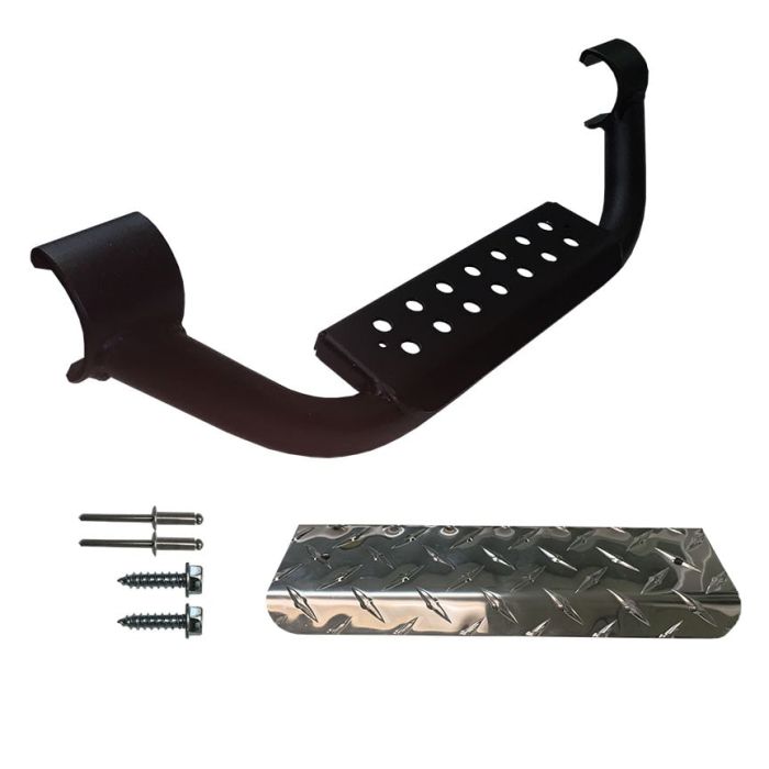 Warrior Products  3" Drop Step with Black Diamond Plate Step Pad  
