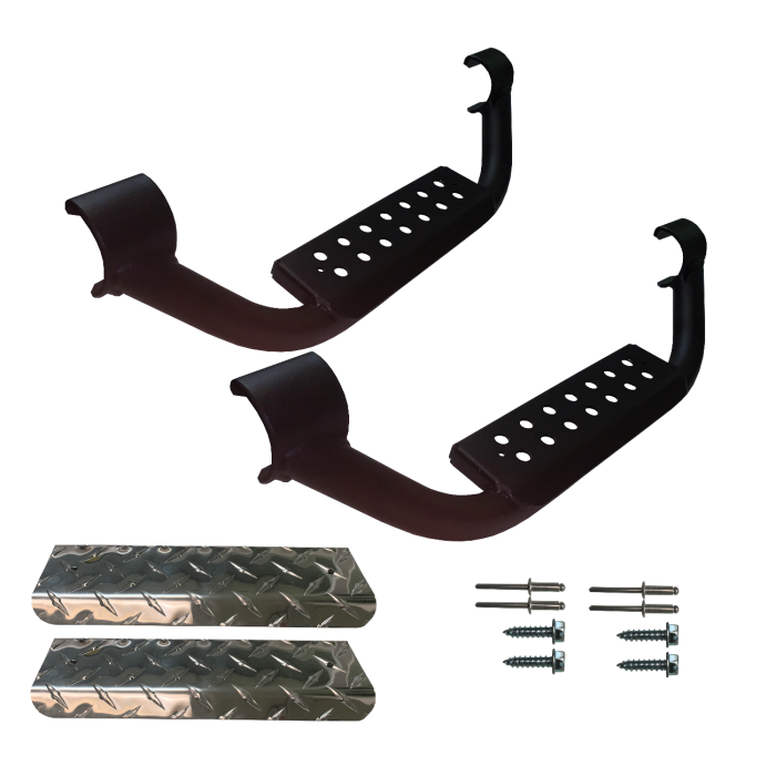 Warrior Products  3" Drop Step with Diamond Plate Step Pad  