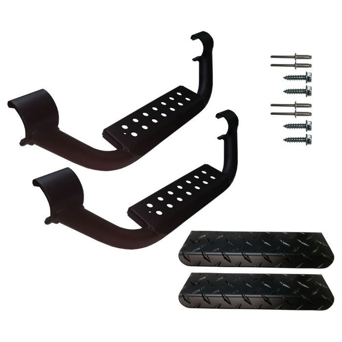 Warrior Products  6" Drop Step with Black Diamond Plate Step Pad  