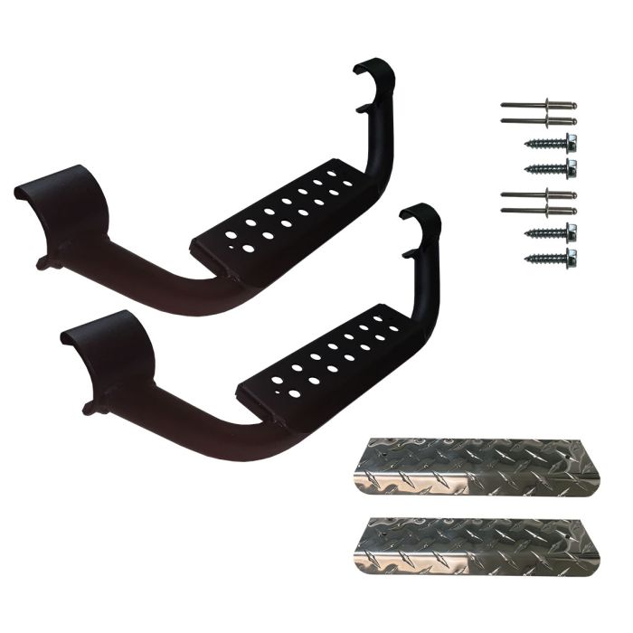 WRR 6IN DROP STEP FOR 2IN NERF BAR BLK
