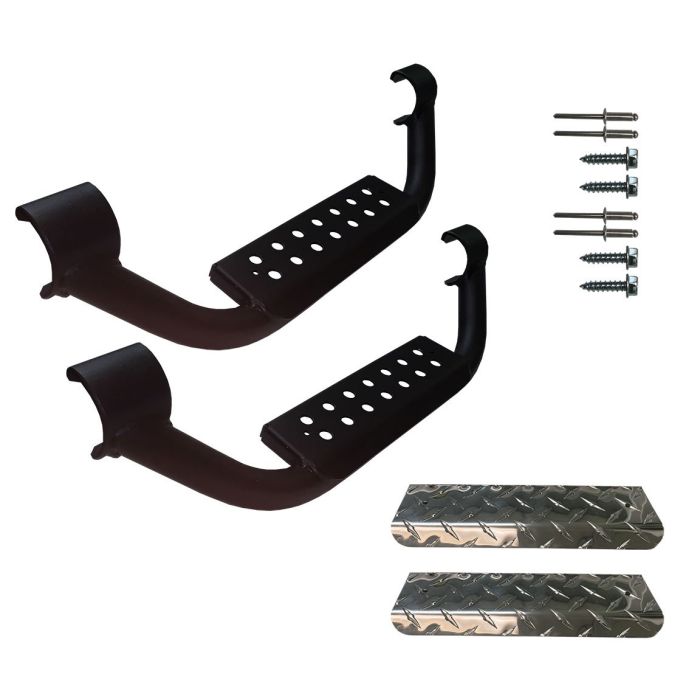 Warrior Products  6" Drop Step with Diamond Plate Step Pad  