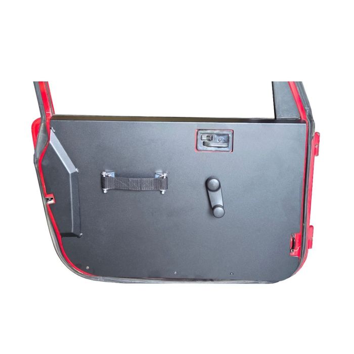 INTERIOR DOOR PANELS FOR FULL DOORS - PR - FLAT ALUM BLK PC 97-06 TJ/LJ