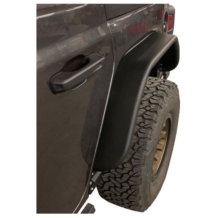 WRR RR TUBE FENDER FLARES BLK STEEL JL