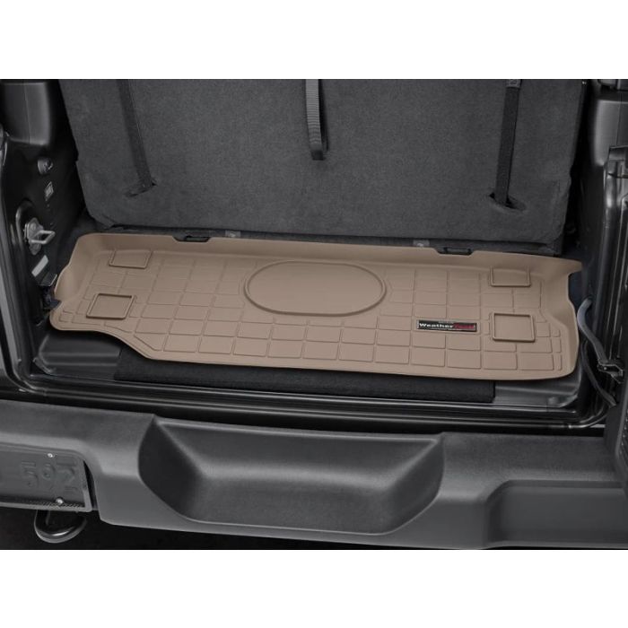 Wrangler JL 2 door  Designated trim required for models equipped with the All-Weather Subwoofer, Cargo Liner will  limit range of motion in models equipped with the optional Trail Rail Cargo Management System
