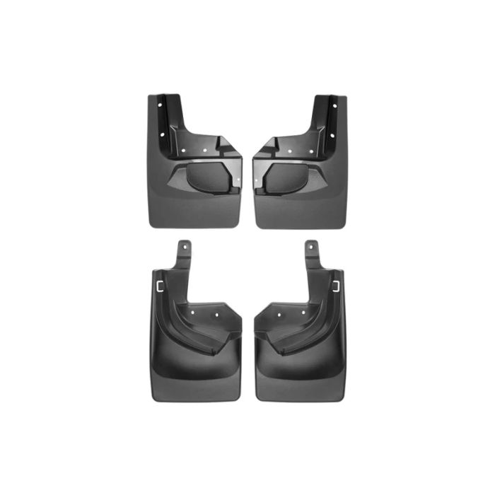 WeatherTech No Drill MudFlaps Black 2020 - 2025 Jeep Gladiator