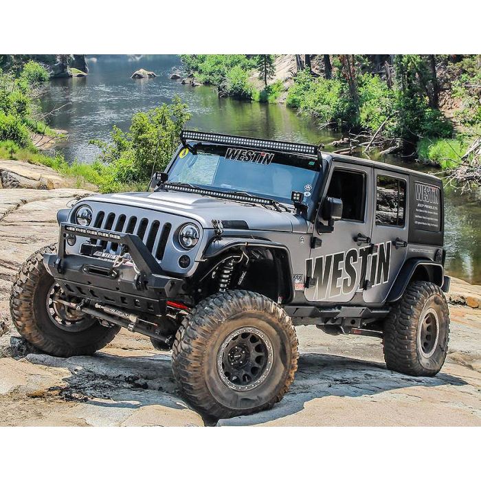 Westin 42-7015 Snyper Rock Slider Steps for 07-18 Jeep Wrangler JK Unlimited 4-Door