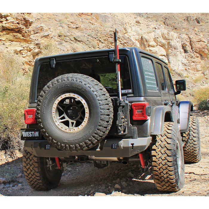 Westin  WJ2 Rear Bumper with Tire Carrier for 18-21 Jeep Wrangler JL