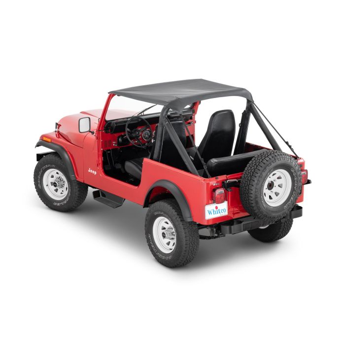 Whitco  Strap Style Bimini Top for 78-91 Jeep CJ7 & Wrangler YJ