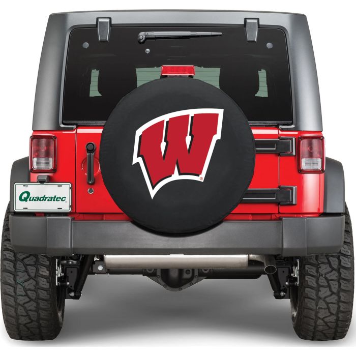 NCAA  Wisconsin W Logo Tire Cover 