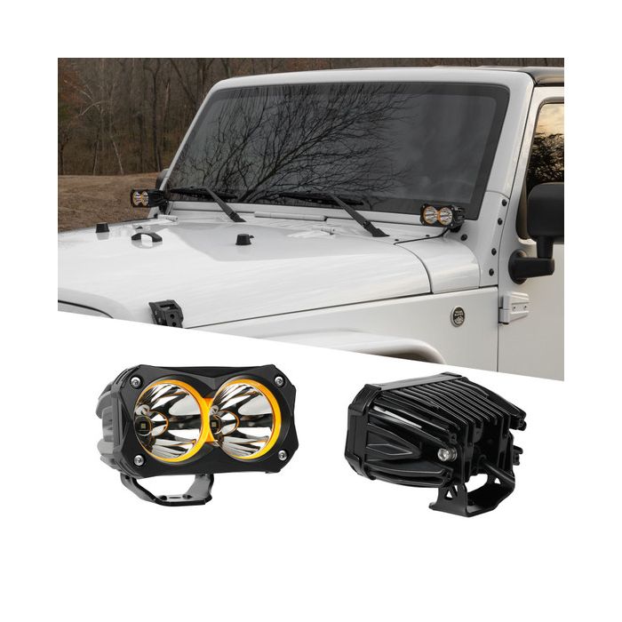 XKGLOW  2pc Spot Beam Offroad Cube Lights 