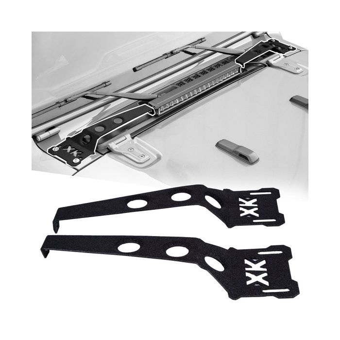 XKGLOW  Cowl Light Bar Bracket for 18-25 Jeep Wrangler JL & Gladiator JT