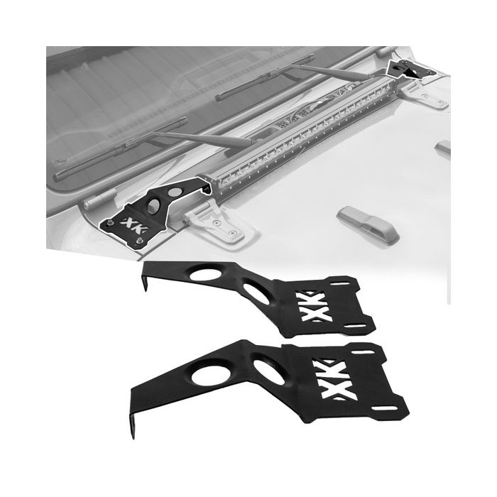 Cowl Light Bar Bracket for Jeep Gladiator JT & Wrangler JL; Fits 30-32" Light Bars
