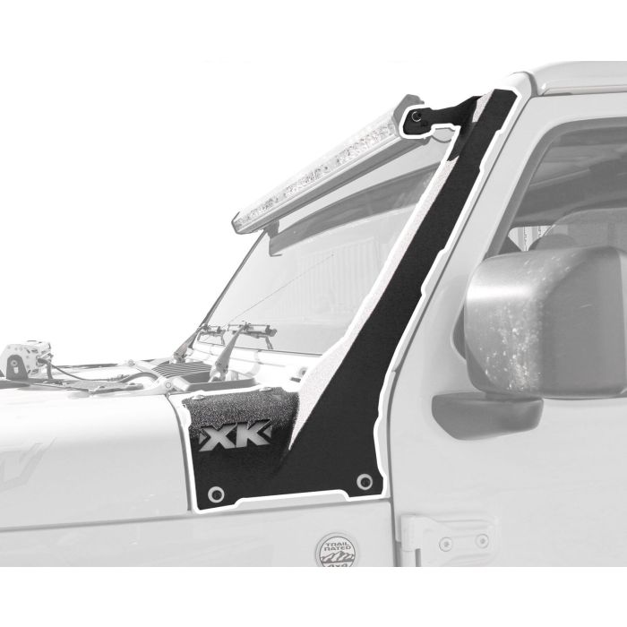 XKGLOW XK-BRC-JL-AP A-Pillar 52" Bar Bracket for 18-25 Jeep Wrangler JL & Gladiator JT