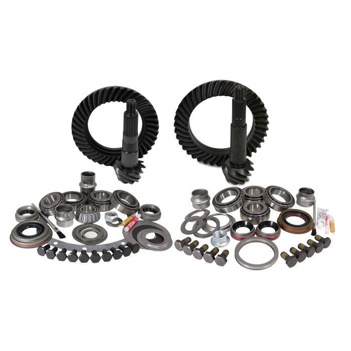 Yukon Gear & Axle  Front & Rear Ring and Pinion with Master Install kits for Jeep Wrangler TJ with Dana 30 Front / Dana 35 Rear