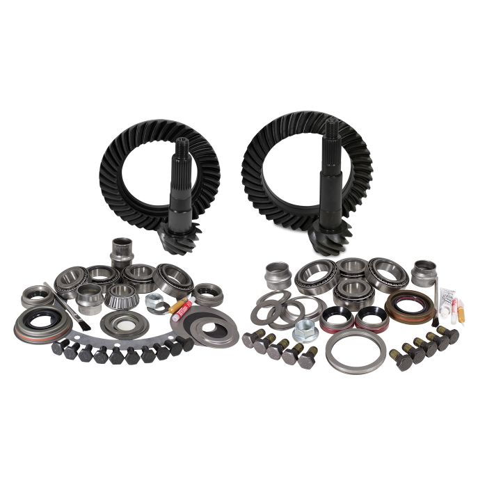 Yukon Gear & Axle  Front & Rear Ring and Pinion with Master Install kits for Jeep Cherokee XJ with Dana 30 Front / Chrysler 8.25 Rear