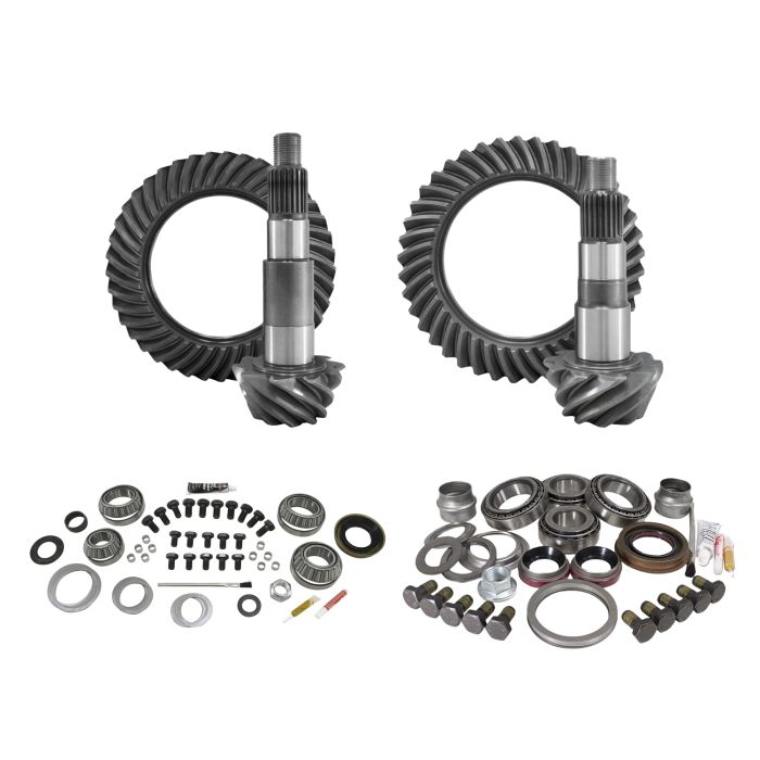 Yukon Gear & Axle  Front & Rear Ring and Pinion with Master Install kits for Jeep Wrangler JK Rubicon with Dana 44 Front / Dana 44 Rear