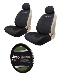 Plasticolor  Wrangler Logo Neoprene Interior Combo for Jeep Vehicles with Removable Headrests