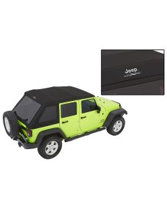 Bestop  Jeep Logo Trektop Glide Soft Top for 07-18 Jeep Wrangler JK Unlimited 4-Door