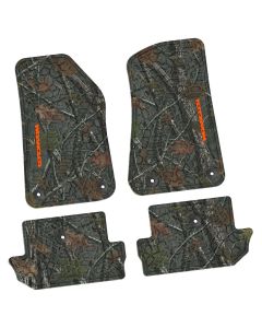 18-24 Jeep JL 2 Dr Front and RearTire Tread/Scorched Earth Scene w/ Wrangler Insert - Rugged Woods w/ Orange insert