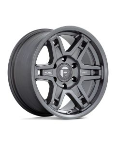 D838 SLAYER MATTE GUNMETAL 18X8.5 5X127 4.16 BS -15mm OS