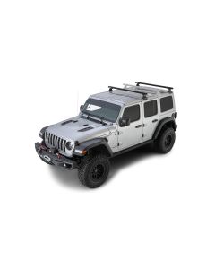 Rhino-Rack  2-Bar Backbone Roof Rack with Quick Mount Legs for 18-19 Jeep Wrangler Unlimited JL 4-Door w/ Hardtop